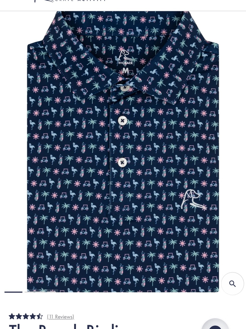 Rhoback "The Beach Birdie" Polo XXL